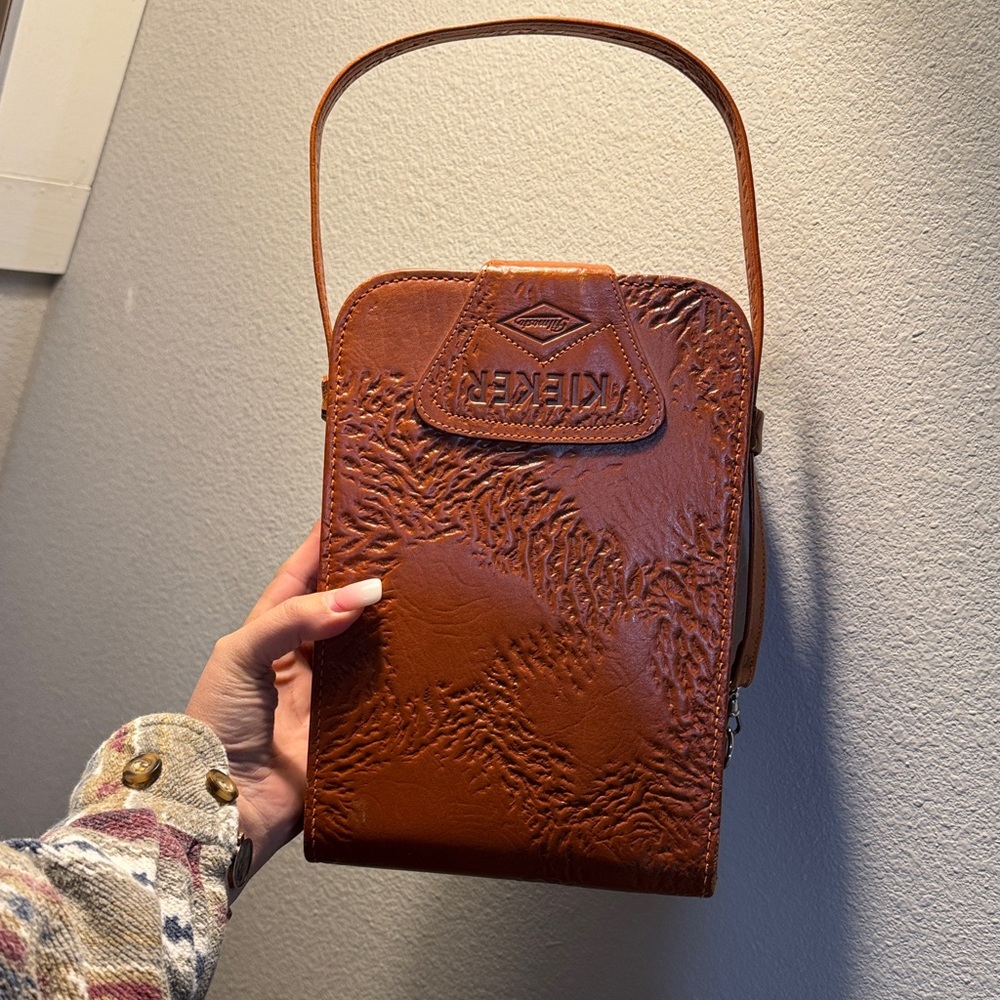 Vintage Kieker‎ Leather Camera Case – Brown Hard Shell Bag